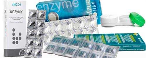 Специальные таблетки для очищения контактных линз