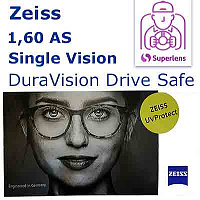 ZEISS Single Vision AS 1.6 DuraVision Drive Safe лінзи для окулярів ZEISS Single Vision AS 1.6 DuraVision Drive Safe лінзи для окулярів