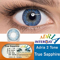 Adria 2 Tone True Sapphire контактные цветные линзы Interojo