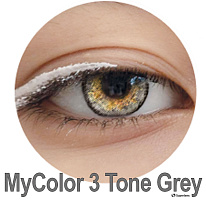 MyColor 3 Tone Grey контактные цветные линзы Interojo