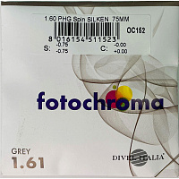 Divel Italia 1.61 Fotochromic Silken Grey | Линзы для очков