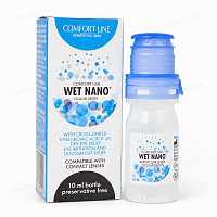  WET NANO Comfort Line 10 ml | Увлажняющие капли с гиалуроновой кислотой 0,4%
