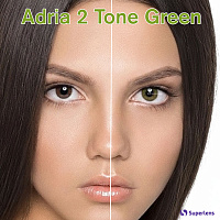 Adria 2 Tone Green контактные цветные линзы Interojo