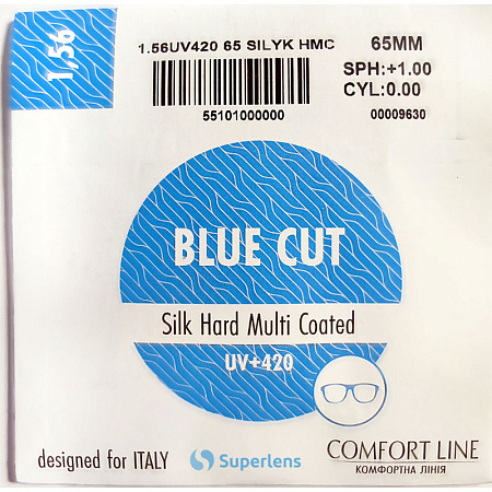 Comfort Line Blue Cut 1,56