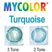 MyColor 3 Tone Turquoise контактные цветные линзы Interojo