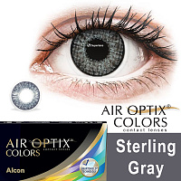 Air Optix Colors Sterling Gray контактные цветные линзы Alcon