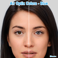 Air Optix Colors Blue контактные цветные линзы Alcon