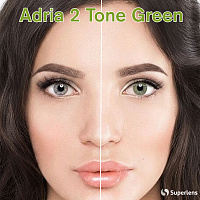 Adria 2 Tone Green контактные цветные линзы Interojo