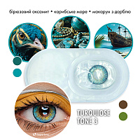 MyColor 3 Tone Turquoise контактные цветные линзы Interojo
