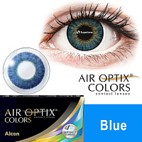 Air Optix Colors Blue контактные цветные линзы Alcon