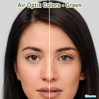 Air Optix Colors Green контактные цветные линзы Alcon
