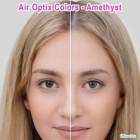 Air Optix Colors Amethyst контактные цветные линзы Alcon