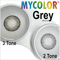 MyColor 3 Tone Grey контактные цветные линзы Interojo