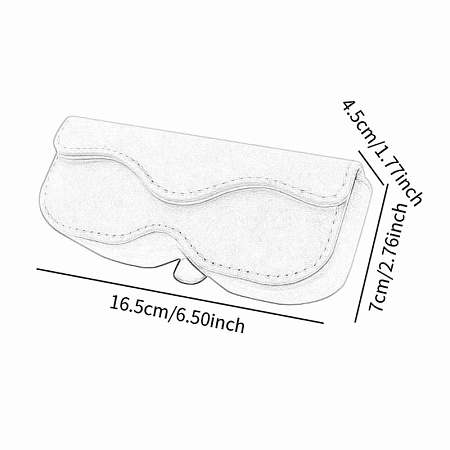 Футляр держатель для очков в авто экокожа