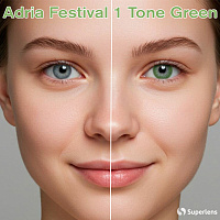 Adria Festival 1 Tone Green контактні кольорові лінзи Interojo