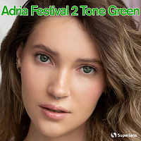 Adria Festival 2 Tone Green контактные цветные линзы Interojo
