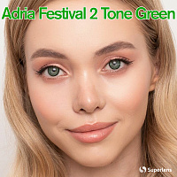 Adria Festival 2 Tone Green контактные цветные линзы Interojo