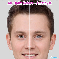 Air Optix Colors Amethyst контактные цветные линзы Alcon