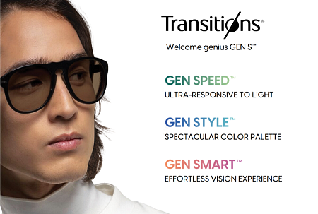 Essilor 1.6 Ormix Transitions GEN S Brown/Grey Crizal Easy Pro