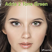 Adria 2 Tone Green контактные цветные линзы Interojo
