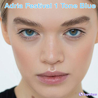 Adria Festival 1 Tone Blue контактні кольорові лінзи Interojo
