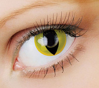 Карнавальные контактные линзы Yellow Cat