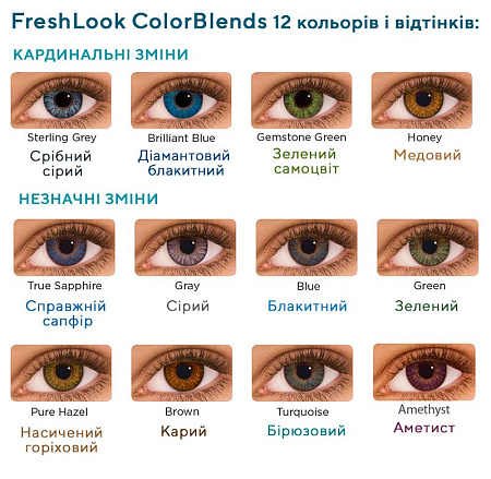 FreshLook Colors Blends кольорові лінзи Alcon