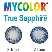 MyColor 3 Tone True Sapphire контактные цветные линзы Interojo
