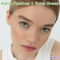 Adria Festival 1 Tone Green контактні кольорові лінзи Interojo