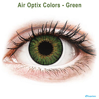 Air Optix Colors Green контактные цветные линзы Alcon