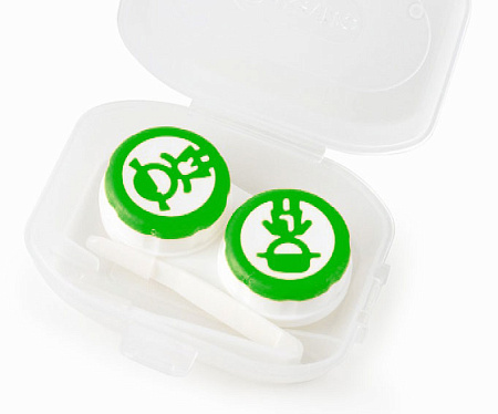 Набор дорожный для линз SL-82016-K "Человечки"