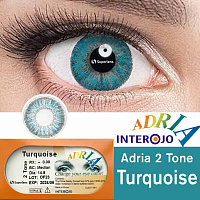 Adria 2 Tone Turquoise контактные цветные линзы Interojo