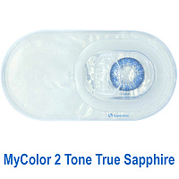 MyColor 2 Tone True Sapphire контактные цветные линзы Interojo