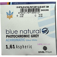 Divel Italia 1.61 AS Photochromic Grey Silken White Blue Natural | Линзы для очков