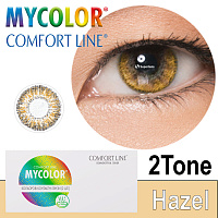 MyColor 2 Tone Hazel контактні кольорові лінзи Interojo