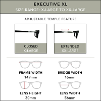 CliC Executive XL очки для чтения большого размера CliC Executive XL очки для чтения большого размера