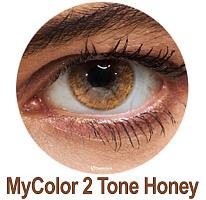 MyColor 2 Tone Honey контактные цветные линзы Interojo