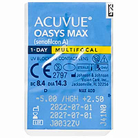 Acuvue Oasys Max 1-day Multifocal 30 шт.| одноденні мультифокальні лінзи Johnson & Johnson Acuvue Oasys Max 1-day Multifocal 30 шт.| одноденні мультифокальні лінзи Johnson & Johnson