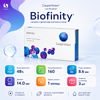 Biofinity линзы на месяц