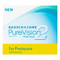 PureVision 2 for Presbyopia 6 шт. | мультифокальные контактные линзы Bausch+Lomb