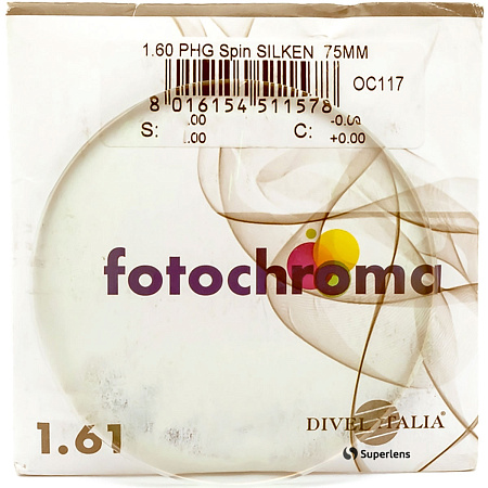 Divel Italia 1.61 Fotochromic Silken Brown