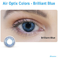Air Optix Colors Brilliant Blue контактные цветные линзы Alcon