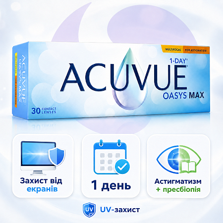 Acuvue Oasys Max 1-Day Multifocal for Astigmatism