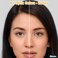 Air Optix Colors Honey контактные цветные линзы Alcon