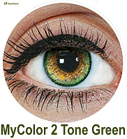 MyColor 3 Tone Green контактные цветные линзы Interojo