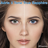 Adria 2 Tone True Sapphire контактні кольорові лінзи Interojo