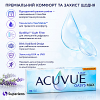 Acuvue Oasys Max 1-Day for Astigmatism (30 шт.) однодневные торические линзы