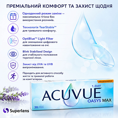 Acuvue Oasys Max 1-Day for Astigmatism