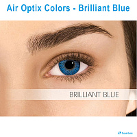 Air Optix Colors Brilliant Blue контактные цветные линзы Alcon