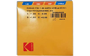 Kodak AS 1.6 Clean'N'CleAR Blue UV | Лінзи для окулярів Kodak AS 1.6 Clean'N'CleAR Blue UV | Лінзи для окулярів